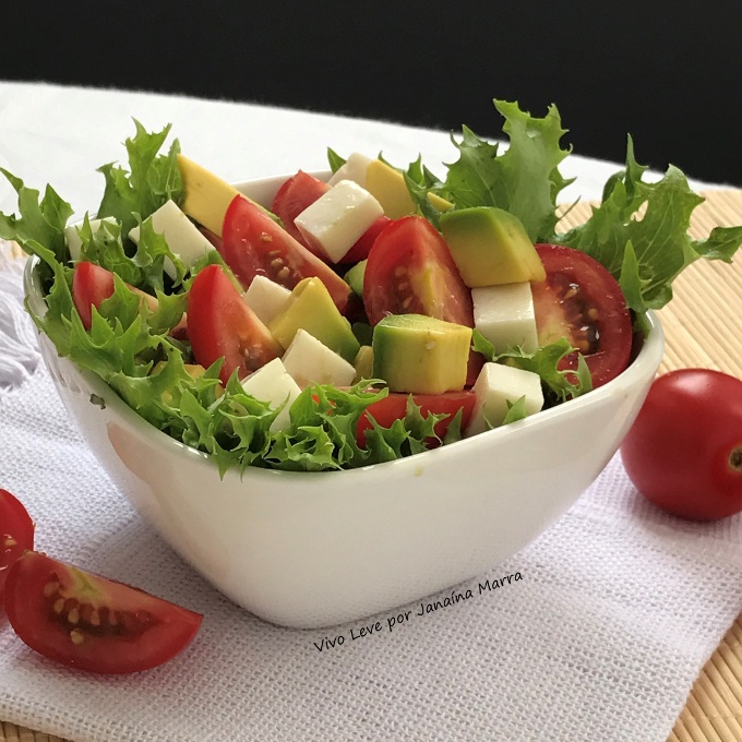 salada de abacate