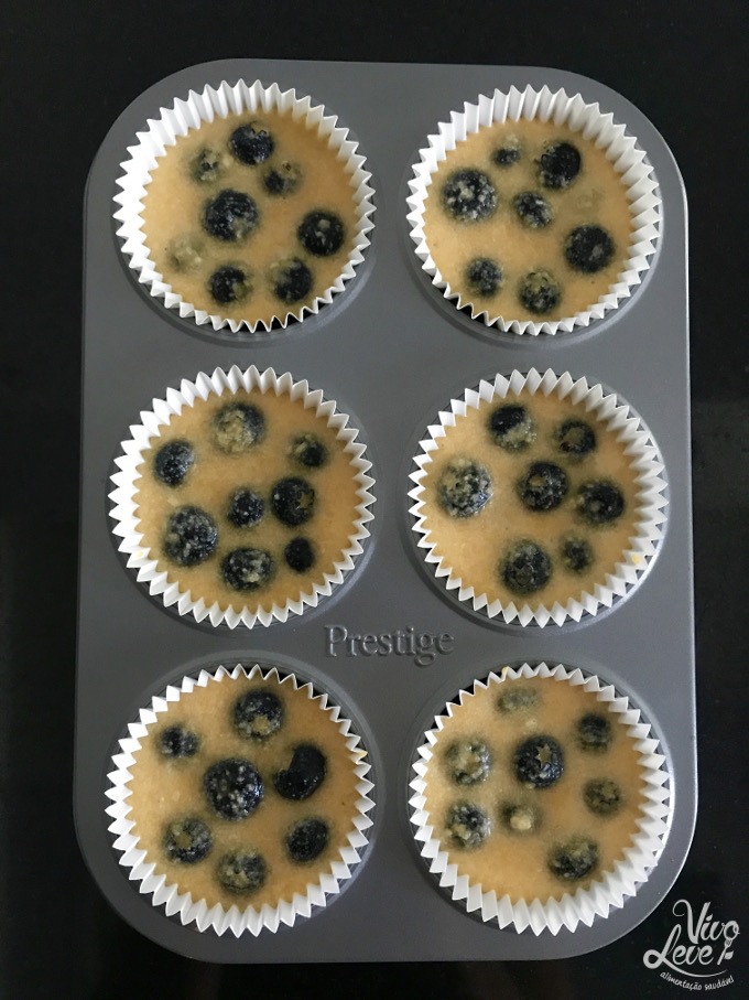 muffin blueberry low carb vivo leve