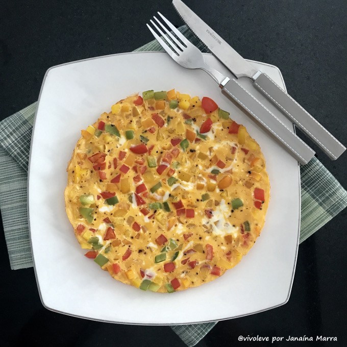 omelete de pimentao