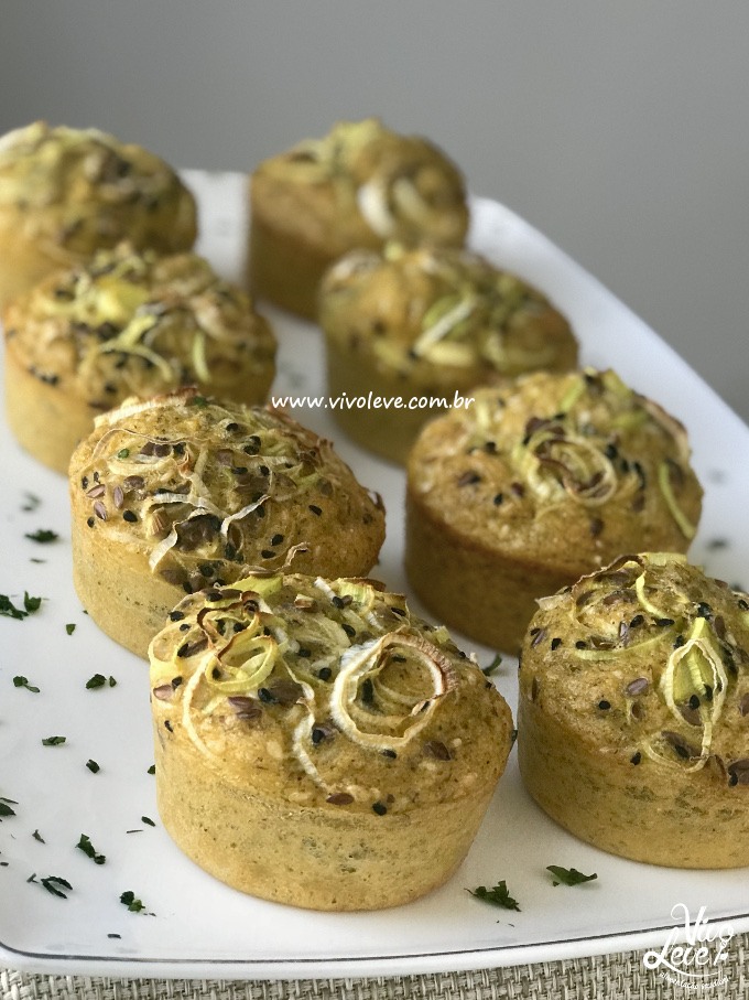 bolinho salgado farinha caju e linhaca low carb