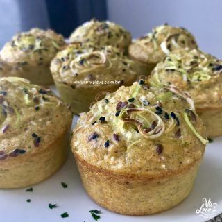 Bolinho salgado Low Carb de castanha de caju e linhaça