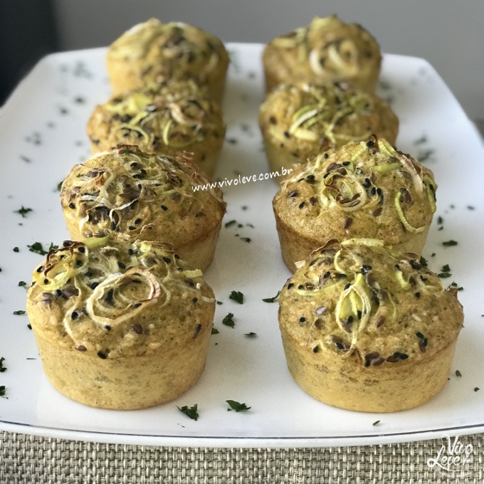 bolinho salgado low carb brocolis e linhaca