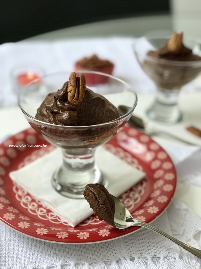 mousse de chocolate low carb