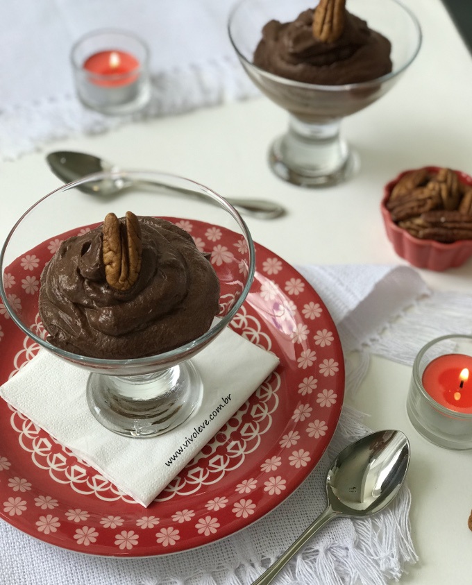 mousse de chocolate creme de leite low carb