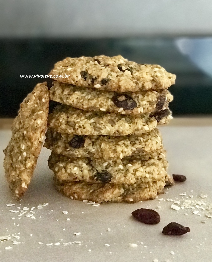 cookies de aveia com coco