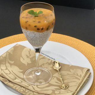 Pudim de chia com manga e maracujá – Deu água na boca, não deu?